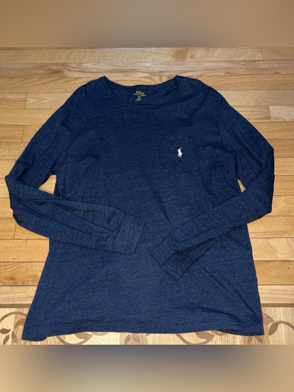Ralph Lauren Men’s Long Sleeve Navy Blue Shirt Size Large